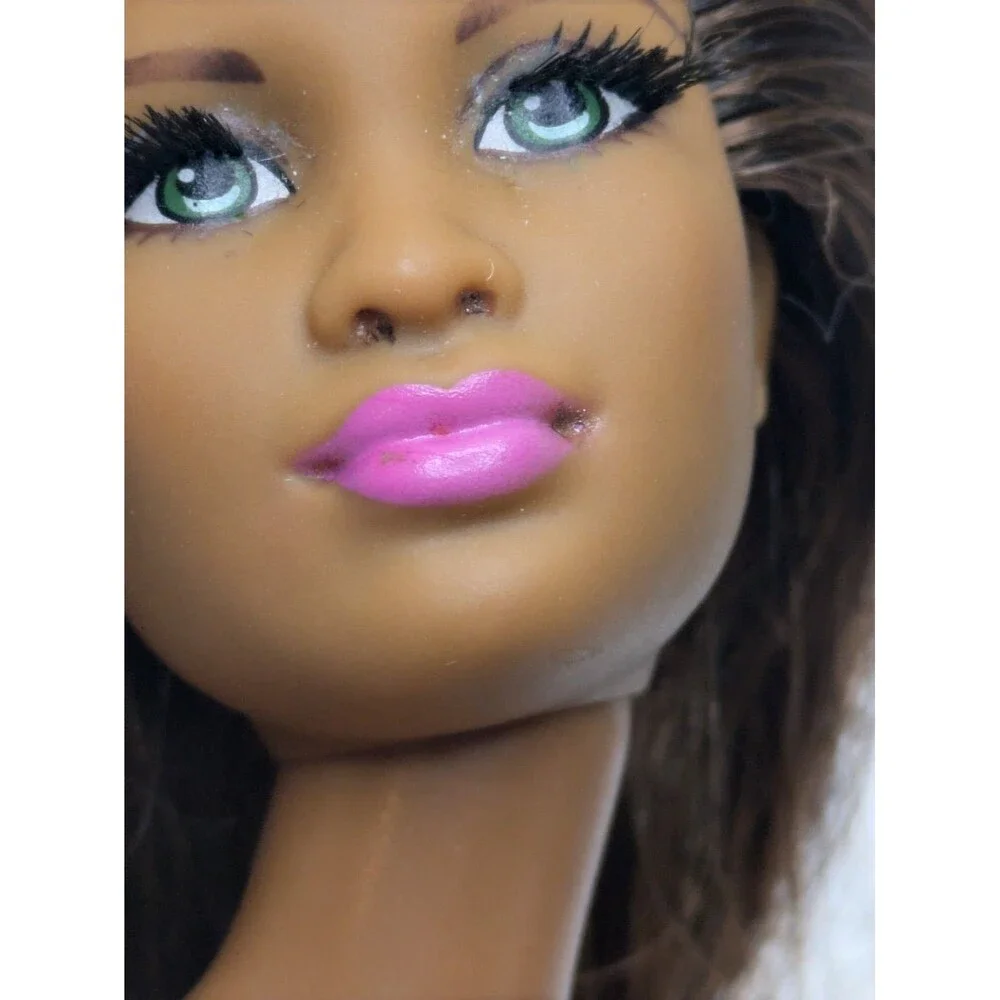 Barbie Style Glam GRACE CJP78 AA Black Nude Doll Only 2015 Rooted Lashes OOAK